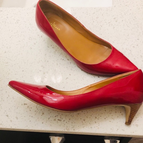 Cole Haan Shoes - COLE HAAN Red Kitten Heels